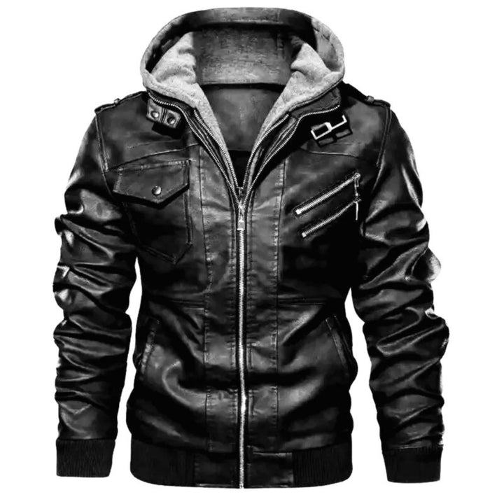 Molvana - UrbanRider Leather Jacket - 14:193#black;5:361386