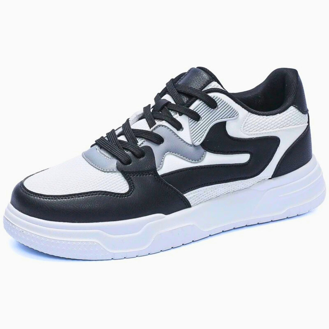 Molvana - UrbanStyle Leather Sneaker - 14:173#White Black;200000124:100010488