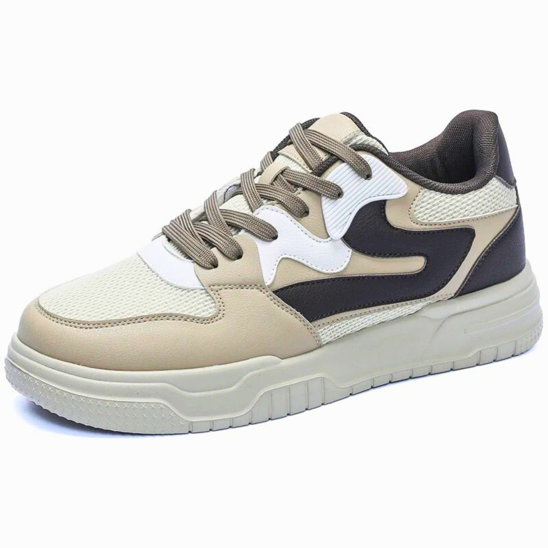 Molvana - UrbanStyle Leather Sneaker - 14:771#Beige;200000124:200000902