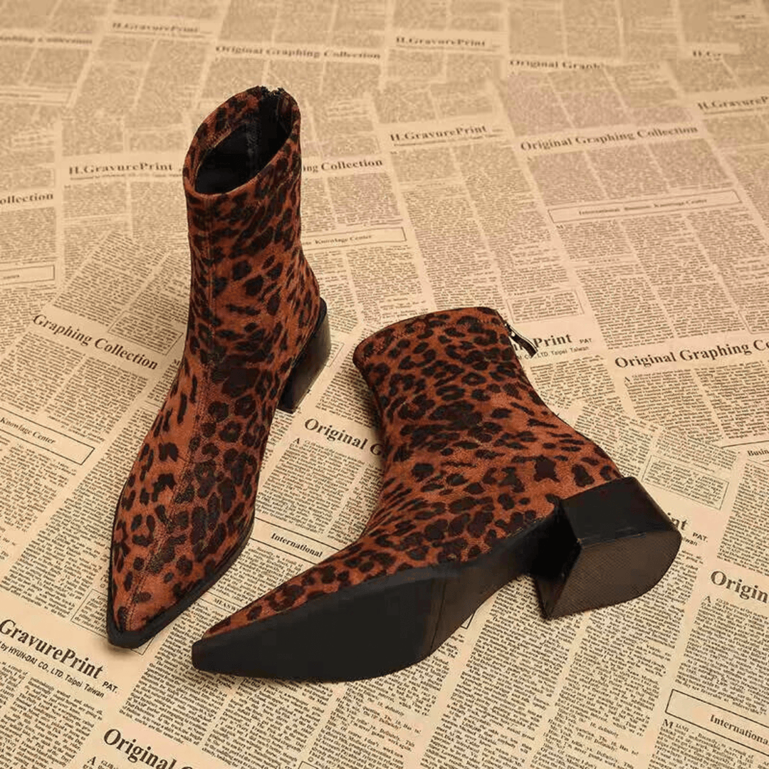 Weston & Finch - The Savaro Suede Boot - 14:1254Leopard;200000124:100013888