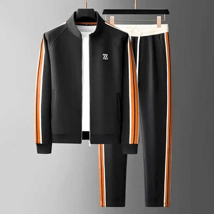 Molvana - Zylar Embroidered Tracksuit - 14:193#black suit;200007763:201336100;5:4183#3XL 82.5 - 92.5kg