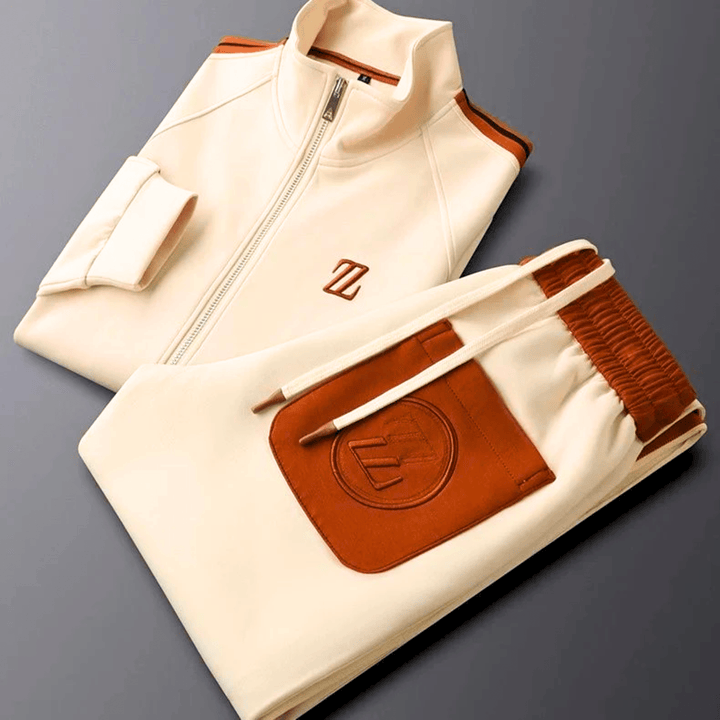 Molvana - Zylar Embroidered Tracksuit - 14:350852#orange suit;200007763:201336100;5:361386#M 42.5 - 52.5kg