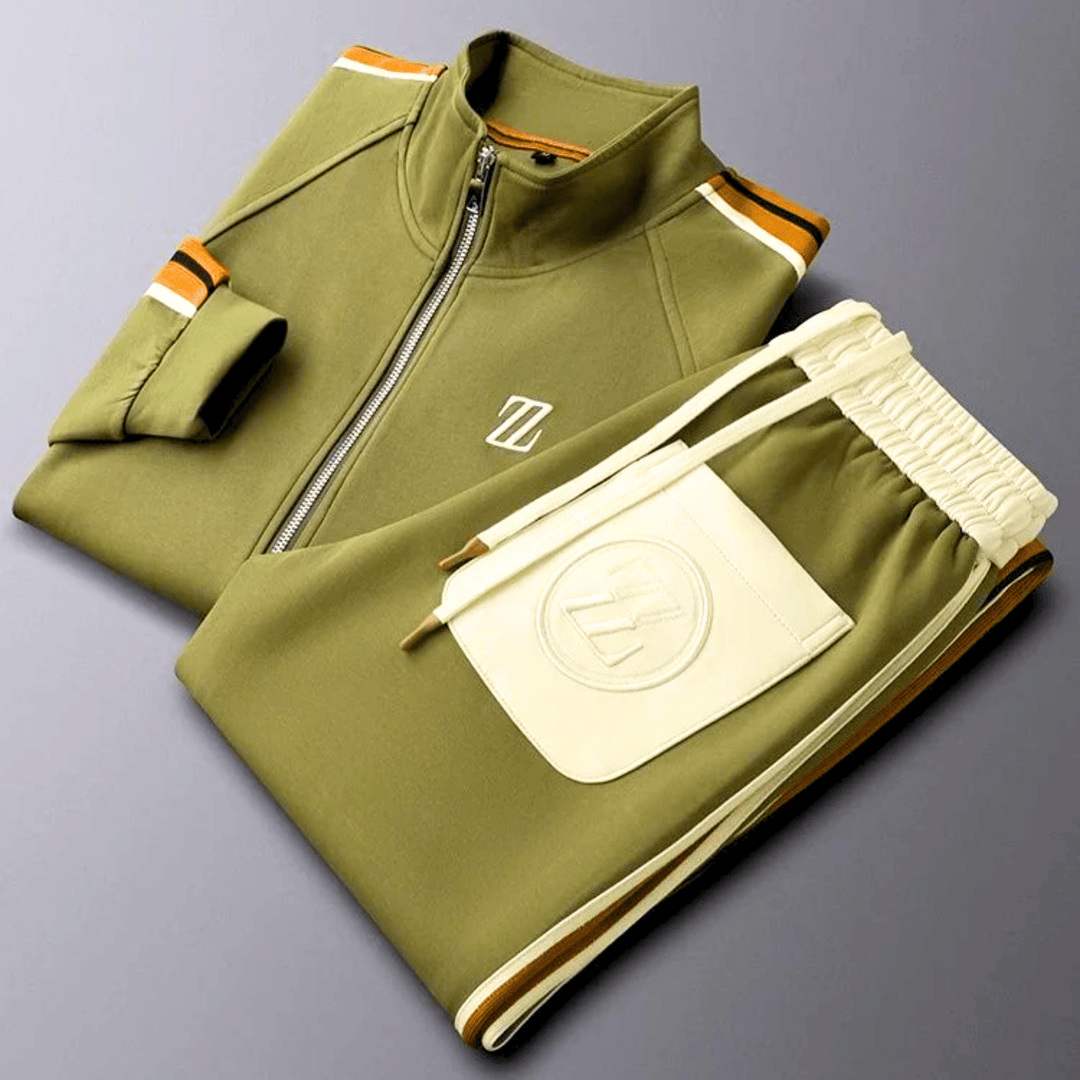 Molvana - Zylar Embroidered Tracksuit - 14:350852#orange suit;200007763:201336100;5:361386#M 42.5 - 52.5kg