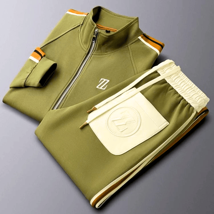 Molvana - Zylar Embroidered Tracksuit - 14:350852#orange suit;200007763:201336100;5:361386#M 42.5 - 52.5kg